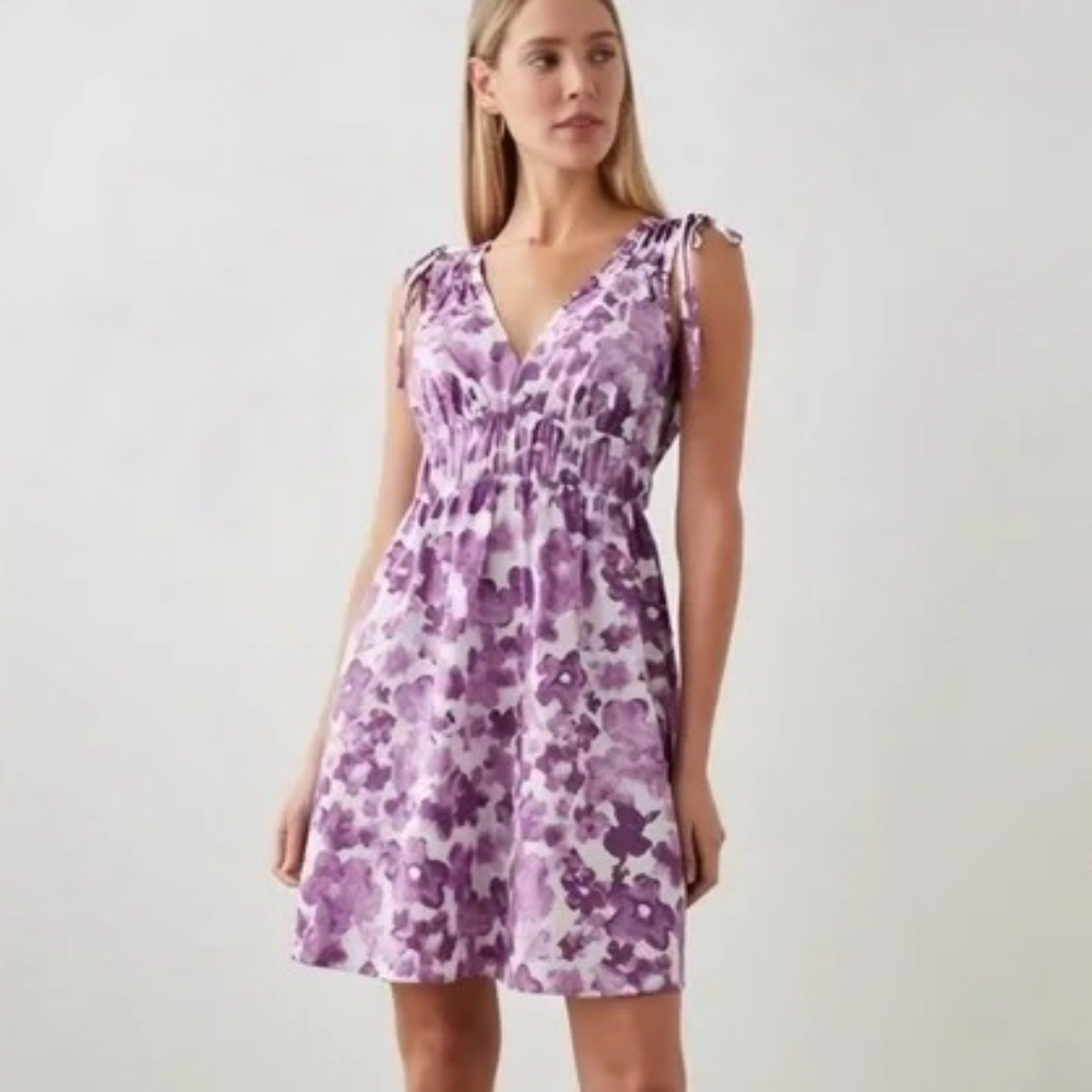 NWT Rails Fay Dress in Iris Watercolor Floral Purple size S